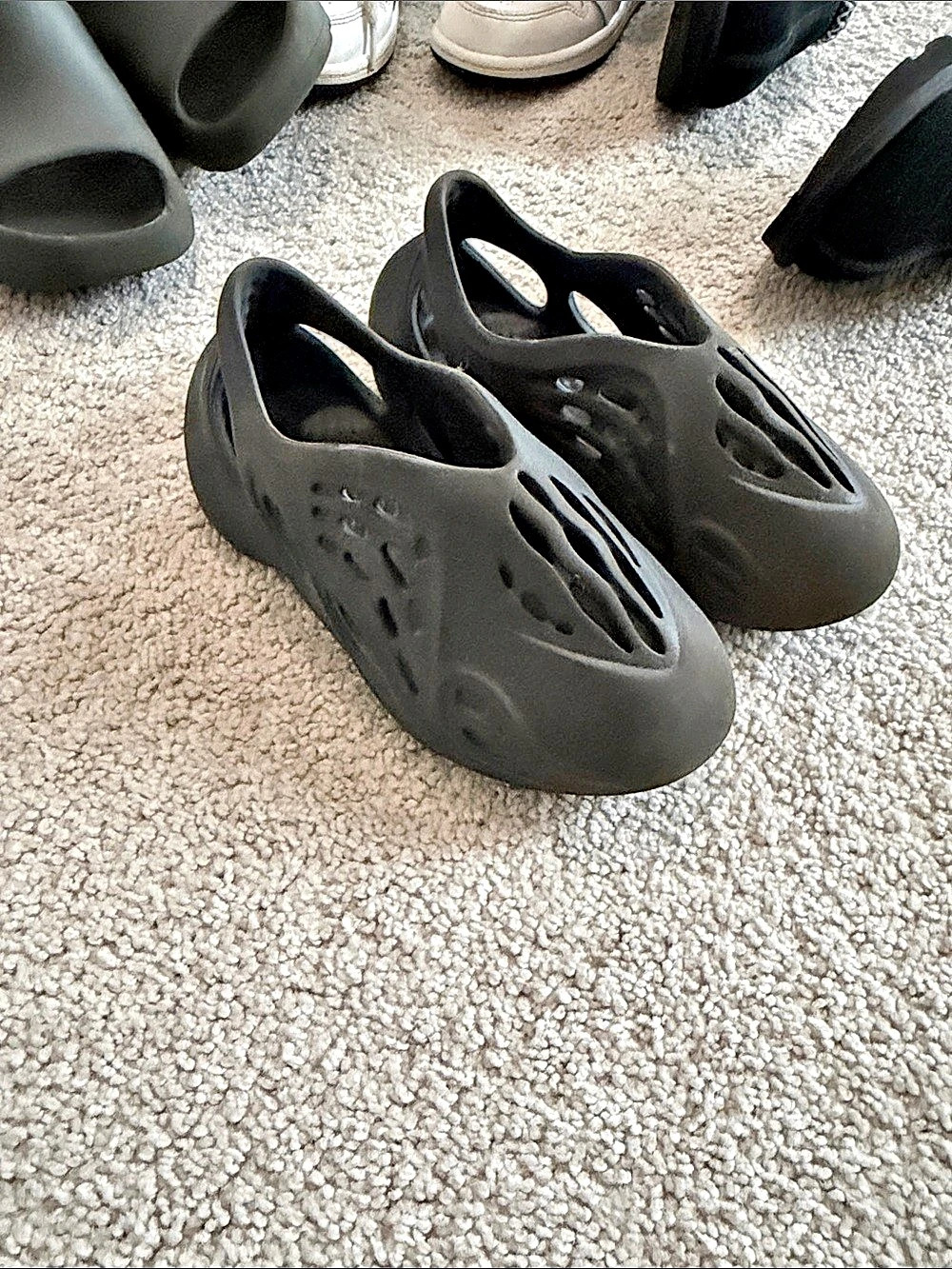 Adidas Yeezy Foam RNR Onyx Black Slip-On Sandals